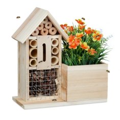 UNBRANDED Cvetlični lonček Bee Hotel Wood 