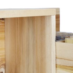 UNBRANDED Cvetlični lonček Bee Hotel Wood 