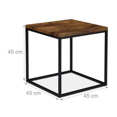 UNBRANDED Stranska mizica v industrijskem slogu 
