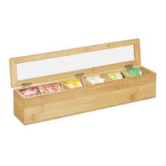 UNBRANDED Čaj iz bambusa s 6 predelki 