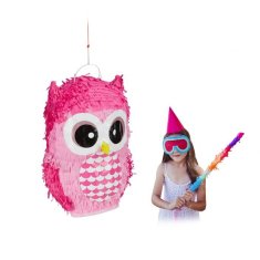 UNBRANDED Pinata roza sova 