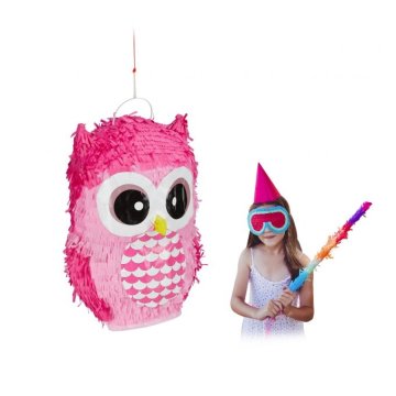 UNBRANDED Pinata roza sova