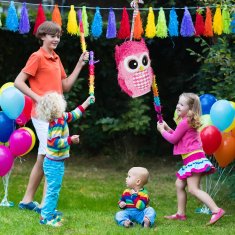 UNBRANDED Pinata roza sova 