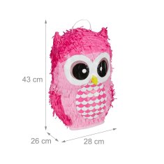 UNBRANDED Pinata roza sova 