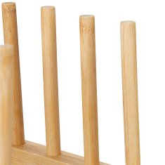 UNBRANDED Stojalo za krožnike iz bambusa 