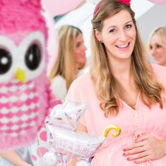 UNBRANDED Pinata roza sova 