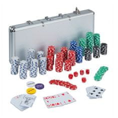 UNBRANDED Poker torba s 500 žetoni 