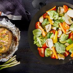 UNBRANDED Wok z indukcijo s pokrovom 