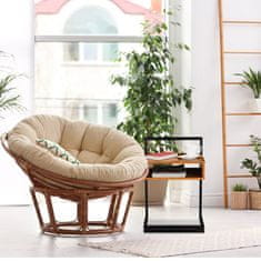 UNBRANDED Stranska mizica v videzu oreha s predalom 