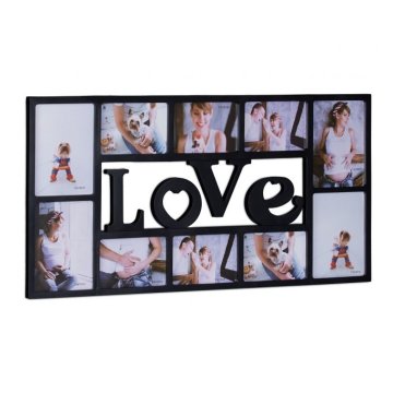 UNBRANDED Kolaž okvir LOVE za 10 fotografij