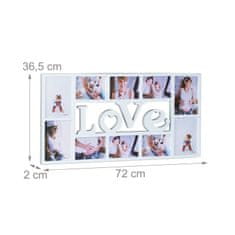 UNBRANDED Kolaž okvir LOVE za 10 fotografij 