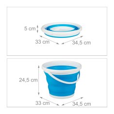 UNBRANDED Zložljivo vedro 10 litrov 