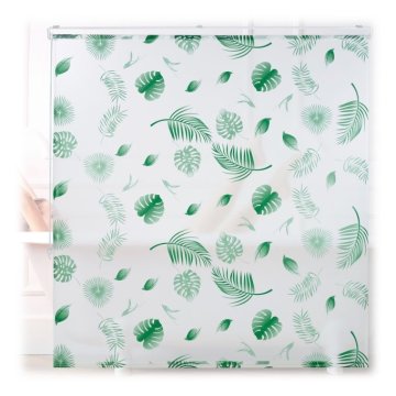 UNBRANDED Rolet za tuš Leaves green