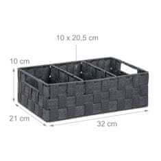 UNBRANDED Odlagalna polica s 3 predelki 