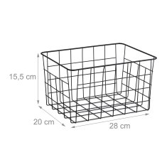 UNBRANDED Žične košare - komplet 3 kom 
