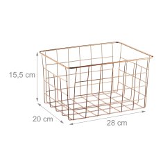 UNBRANDED Žične košare - komplet 3 kom 