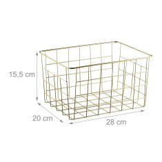 UNBRANDED Žične košare - komplet 3 kom 