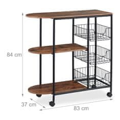 UNBRANDED Servirni voziček Industrial 