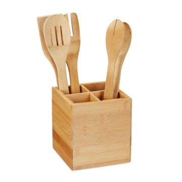 UNBRANDED Set jedilnega pribora iz bambusa
