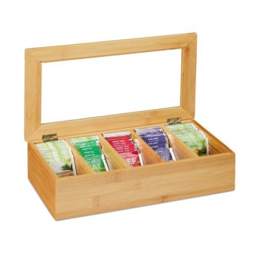 UNBRANDED Čaj v bambusu s 5 predelki