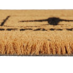 UNBRANDED Predpražnik iz kokosovih vlaken "Odhod/Prihod" 