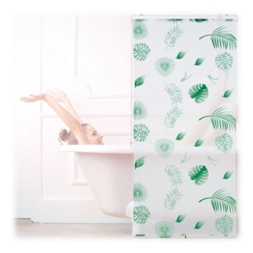 UNBRANDED Rolet za tuš Leaves green