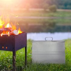 UNBRANDED Kompakten pepelnik s pokrovom 