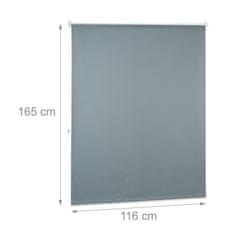 UNBRANDED Zatemnitvena zavesa siva širine 60 do 120 