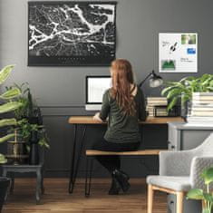UNBRANDED Bela steklena magnetna tabla 