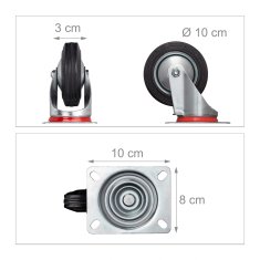 UNBRANDED Zmogljiva kolesa, 4 kos 