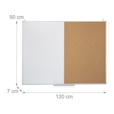 UNBRANDED Kombinacija oglasne in magnetne table 