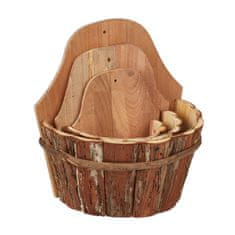 UNBRANDED Stenski cvetlični lonec - set 3 kom 