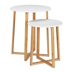 UNBRANDED Set 2 miz, bele barve 
