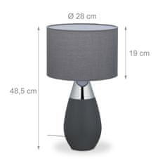 UNBRANDED Velika ovalna nočna lučka s funkcijo dotika 