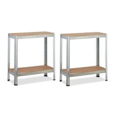 UNBRANDED Odlagalna polica s 4 policami 