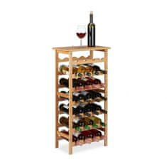 UNBRANDED Veliko stojalo za vino iz bambusa 