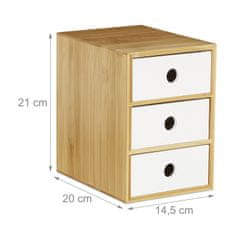UNBRANDED Namizni organizator s 3 predali 