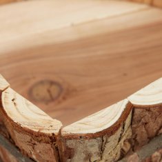 UNBRANDED Lesena škatla za rože - set 3 kom 