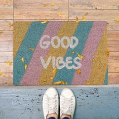 UNBRANDED Predpražnik iz kokosovih vlaken "Good vibes" 