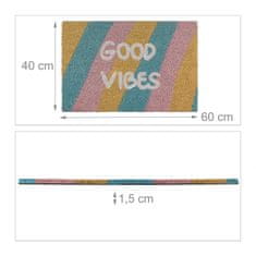 UNBRANDED Predpražnik iz kokosovih vlaken "Good vibes" 