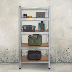 UNBRANDED Odlagalna polica s 5 policami 