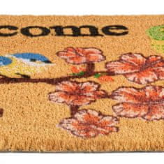 UNBRANDED Predpražnik iz kokosovih vlaken "Welcome" birds 