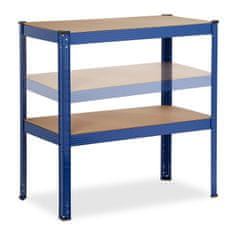 UNBRANDED Odlagalna polica s 4 policami modra 