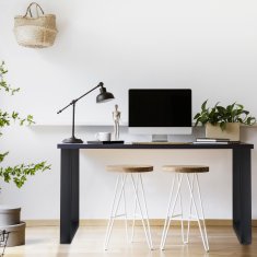 UNBRANDED set 2 namiznih tekačev črne barve 
