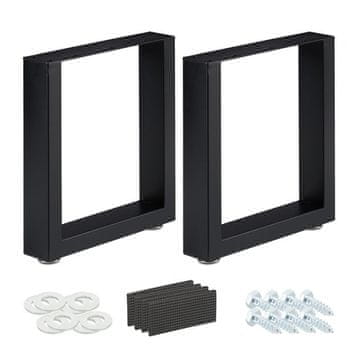 UNBRANDED set 2 namiznih tekačev črne barve