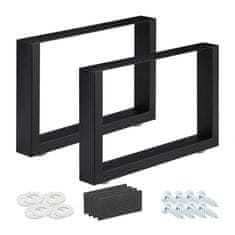 UNBRANDED set 2 namiznih tekačev črne barve 