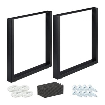 UNBRANDED set 2 namiznih tekačev črne barve