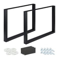 UNBRANDED set 2 namiznih tekačev črne barve 