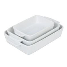 UNBRANDED Set 3 keramičnih posod za pečico 