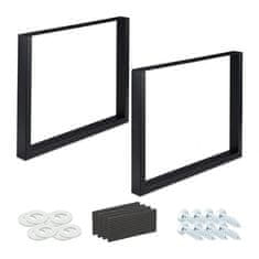 UNBRANDED set 2 namiznih tekačev črne barve 